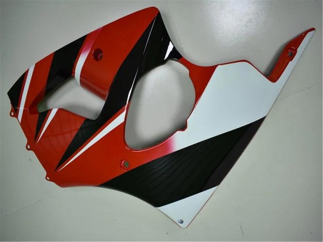 Erschwingliche Kawasaki ZX6R Motorrad Verkleidung 2000-2002 - Weiss Rot Glanzendes Schwarz