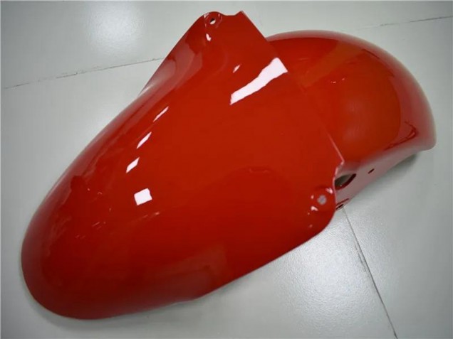 Erschwingliche Kawasaki ZX6R Motorrad Verkleidung 2000-2002 - Weiss Rot Glanzendes Schwarz