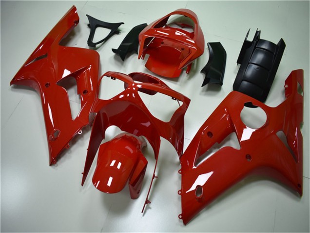 Erschwingliche Kawasaki ZX6R Motorrad Verkleidung Kit 2003-2004 - Rot