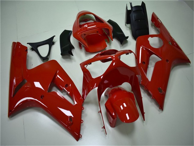 Erschwingliche Kawasaki ZX6R Motorrad Verkleidung Kit 2003-2004 - Rot