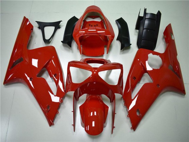 Erschwingliche Kawasaki ZX6R Motorrad Verkleidung Kit 2003-2004 - Rot