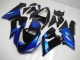 Erschwingliche Kawasaki ZX6R Motorrad Verkleidung Kit 2005-2006 - Blau Glanzendes Schwarz