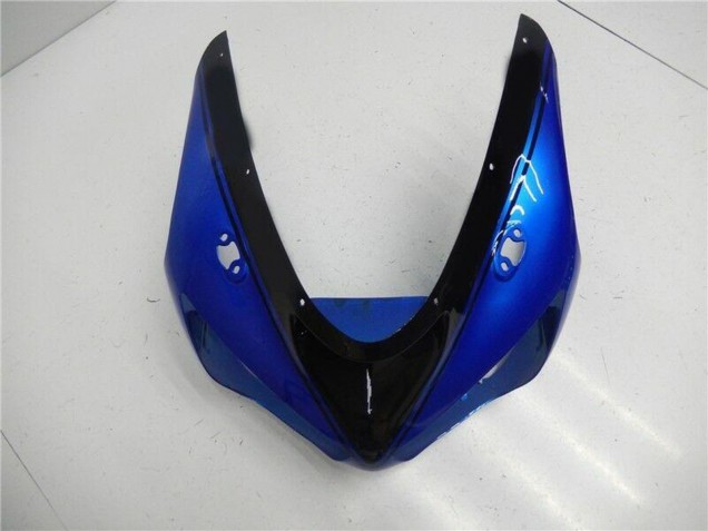 Erschwingliche Kawasaki ZX6R Motorrad Verkleidung Kit 2005-2006 - Blau Glanzendes Schwarz