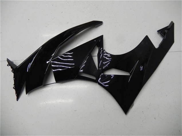 Erschwingliche Kawasaki ZX6R Motorrad Verkleidung 2009-2012 - Glanzendes Schwarz
