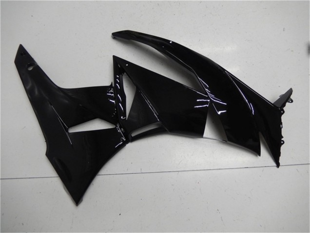 Erschwingliche Kawasaki ZX6R Motorrad Verkleidung 2009-2012 - Glanzendes Schwarz