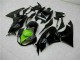 Erschwingliche Kawasaki ZX6R Motorrad Verkleidung 2009-2012 - Glanzendes Schwarz Grun