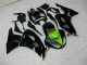 Erschwingliche Kawasaki ZX6R Motorrad Verkleidung 2009-2012 - Glanzendes Schwarz Grun