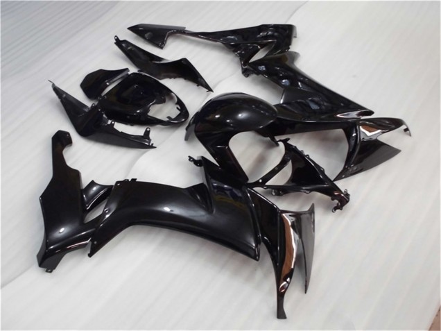 Erschwingliche Kawasaki ZX10R Motorrad Verkleidung 2008-2010 - Glanzendes Schwarz