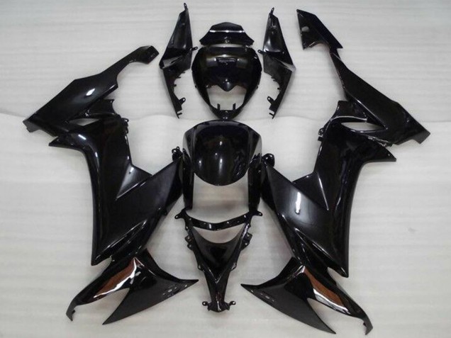 Erschwingliche Kawasaki ZX10R Motorrad Verkleidung 2008-2010 - Glanzendes Schwarz