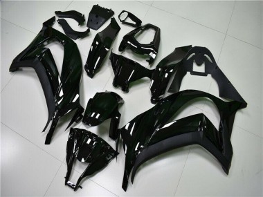 Erschwingliche Kawasaki ZX10R Motorrad Verkleidung 2011-2015 - Glanzendes Schwarz