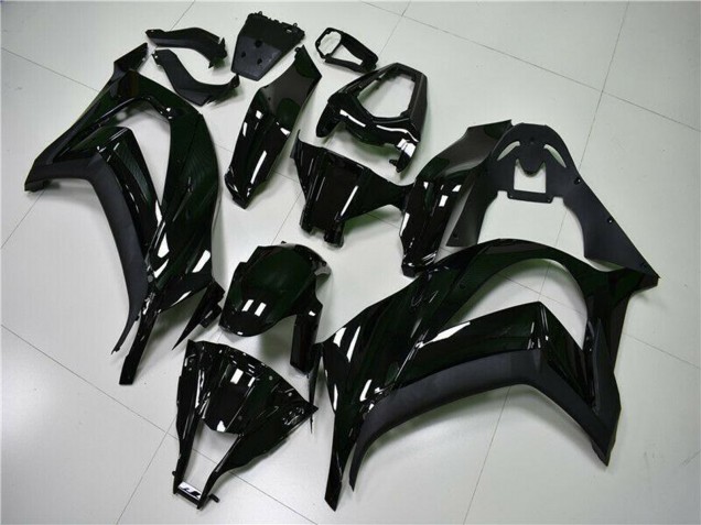 Erschwingliche Kawasaki ZX10R Motorrad Verkleidung 2011-2015 - Glanzendes Schwarz
