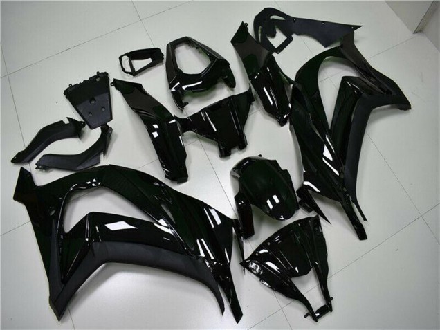 Erschwingliche Kawasaki ZX10R Motorrad Verkleidung 2011-2015 - Glanzendes Schwarz