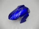 Erschwingliche Kawasaki Ninja 300 EX300R Motorrad Verkleidung 2013-2024 - Blau Schwarz Weiss Flamme
