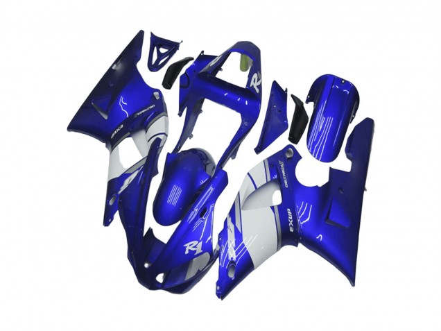 Erschwingliche Yamaha YZF R1 Motorrad Verkleidung 2000-2001 - Blau Weiss