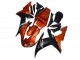 Erschwingliche Yamaha YZF R1 Motorrad Verkleidung 2002-2003 - Orange Matt Schwarz