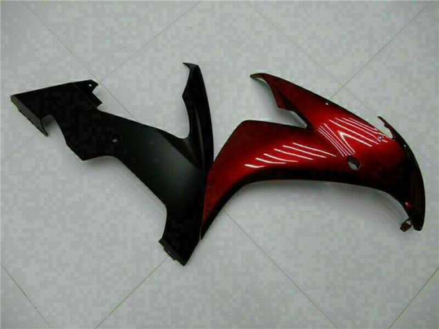 Erschwingliche Yamaha YZF R1 Motorrad Verkleidung 2004-2006 - Kastanienbraun Rot Matt Schwarz