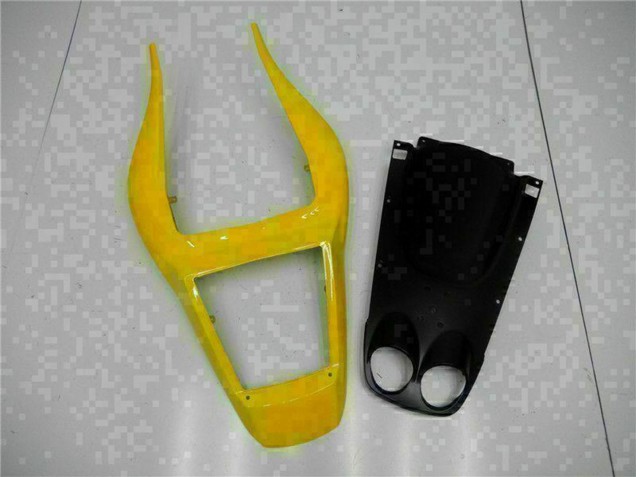 Erschwingliche Yamaha YZF R6 Motorrad Verkleidung 1998-2002 - Gelb Blau Weiss Kamel Motul