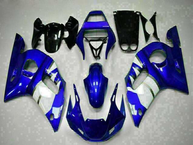 Erschwingliche Yamaha YZF R6 Motorrad Verkleidung 1998-2002 - Blau Weiss