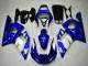 Erschwingliche Yamaha YZF R6 Motorrad Verkleidung 1998-2002 - Blau Weiss