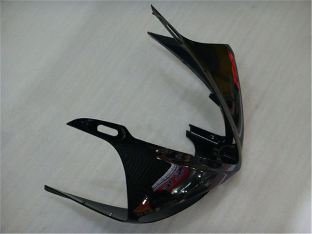 Erschwingliche Yamaha YZF R6 Motorrad Verkleidung 2003-2004 - Glanzendes Schwarz Matt Schwarz Rot Aufkleber
