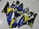 Erschwingliche Yamaha YZF R6 Motorrad Verkleidung 2006-2007 - Blau Gelb Glanzendes Schwarz Hai