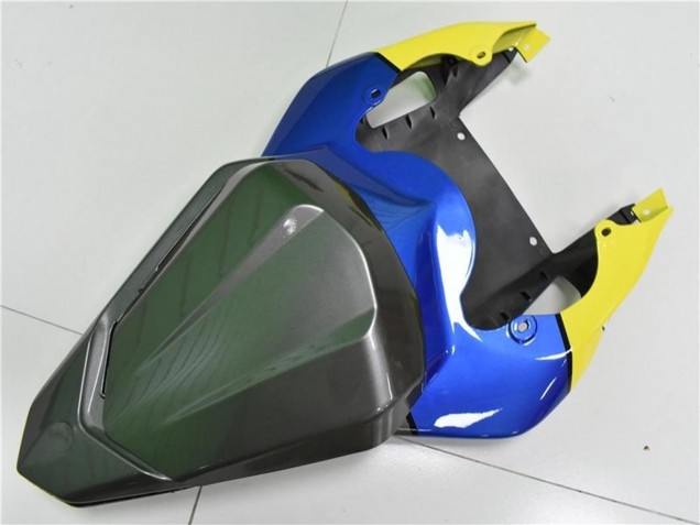Erschwingliche Yamaha YZF R6 Motorrad Verkleidung 2006-2007 - Blau Gelb Glanzendes Schwarz Hai