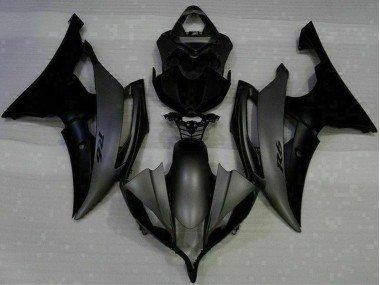 Erschwingliche Yamaha YZF R6 Motorrad Verkleidung 2008-2016 - Matt Schwarz