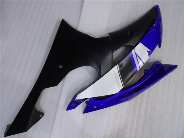 Erschwingliche Yamaha YZF R6 Motorrad Verkleidung 2008-2016 - Weiss Blau Matt Schwarz