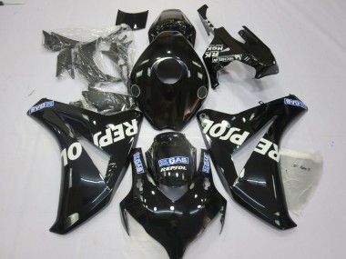Erschwingliche Honda CBR1000RR Motorrad Verkleidung 2008-2011 - Glanzendes Schwarz Blau Weiss Repsol