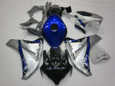 Erschwingliche Honda CBR1000RR Motorrad Verkleidung 2006-2007 - Silber Blau Glanzendes Schwarz TBR