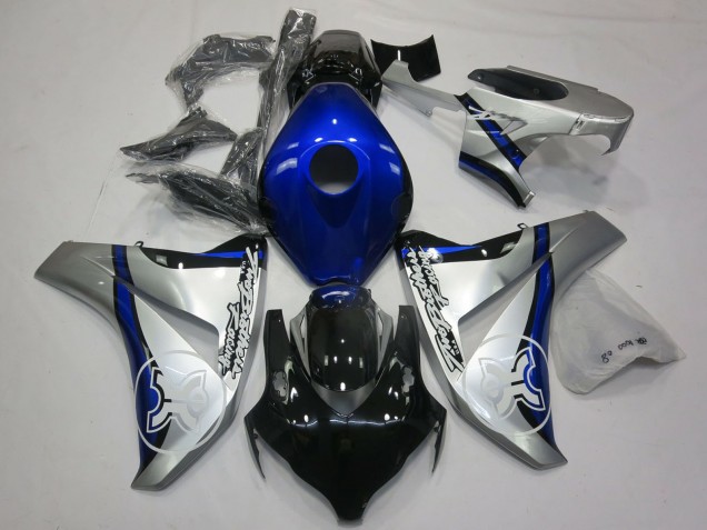 Erschwingliche Honda CBR1000RR Motorrad Verkleidung 2006-2007 - Silber Blau Glanzendes Schwarz TBR