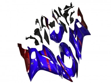 Erschwingliche Yamaha YZF R6 Motorrad Verkleidung 2017-2023 - Blau Rot