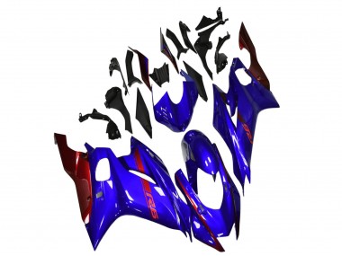 Erschwingliche Yamaha YZF R6 Motorrad Verkleidung 2017-2023 - Blau Rot