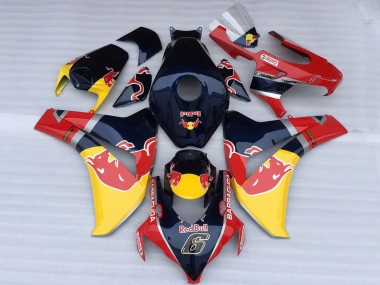 Erschwingliche Honda CBR1000RR Motorrad Verkleidung 2008-2011 - Dunkel Blau Gelb Red Bull