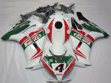 Erschwingliche Honda CBR1000RR Motorrad Verkleidung 2012-2016 - Weiss Rot Grun Castrol 4