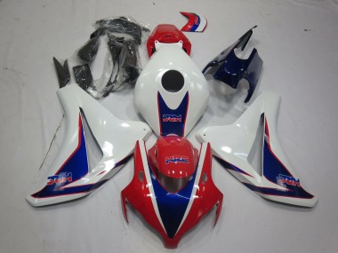 Erschwingliche Honda CBR1000RR Motorrad Verkleidung 2008-2011 - Weiss Rot Blau HRC Stil