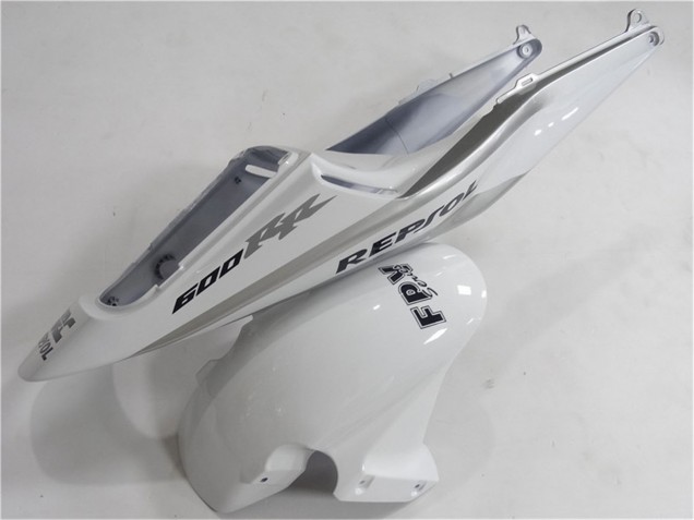 Erschwingliche Honda CBR600RR Motorrad Verkleidung 2003-2004 - Weiss Silber Schwarz Repsol
