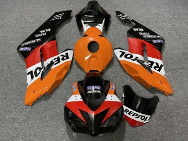 Erschwingliche Honda CBR1000RR Abs Verkleidungen 2004-2005 - Orange Weiss Rot Glanzendes Schwarz Repsol