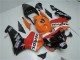 Erschwingliche Honda CBR600RR Motorrad Verkleidung Kit 2003-2004 - Orange Weiss Rot Glanzendes Schwarz Repsol