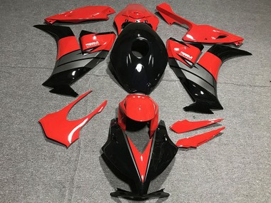 Erschwingliche Honda CBR1000RR Motorrad Verkleidung 2012-2016 - Rot Grau Glanzendes Schwarz