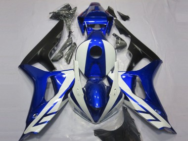 Erschwingliche Honda CBR1000RR Motorrad Verkleidung 2006-2007 - Blau Weiss Matt Schwarz