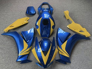 Erschwingliche Honda CBR1000RR Motorrad Verkleidung 2012-2016 - Blau Gelb