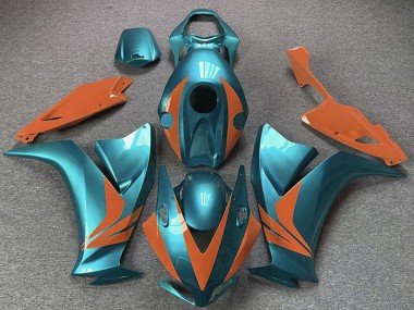 Erschwingliche Honda CBR1000RR Motorrad Verkleidung 2012-2016 - Cyan Blau Orange
