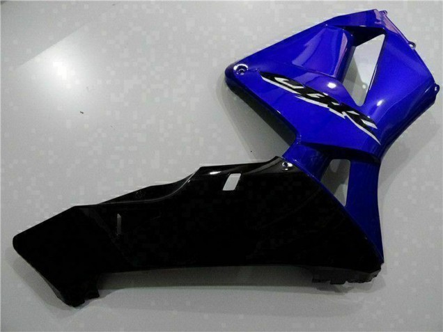 Erschwingliche Honda CBR600RR Motorrad Verkleidung Kit 2003-2004 - Blau Glanzendes Schwarz