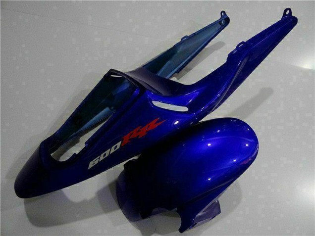 Erschwingliche Honda CBR600RR Motorrad Verkleidung Kit 2003-2004 - Blau Glanzendes Schwarz