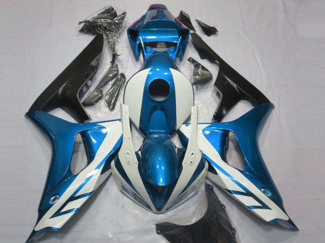 Erschwingliche Honda CBR1000RR Motorrad Verkleidung 2006-2007 - Blau Weiss Matt Schwarz