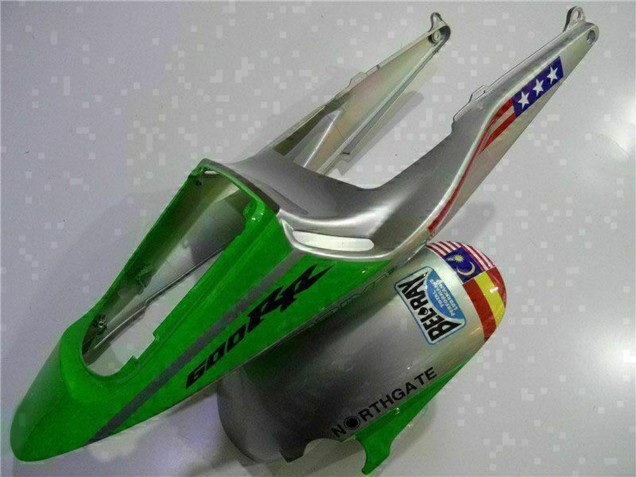 Erschwingliche Honda CBR600RR Motorrad Verkleidung 2003-2004 - Silber Grun Glanzendes Schwarz