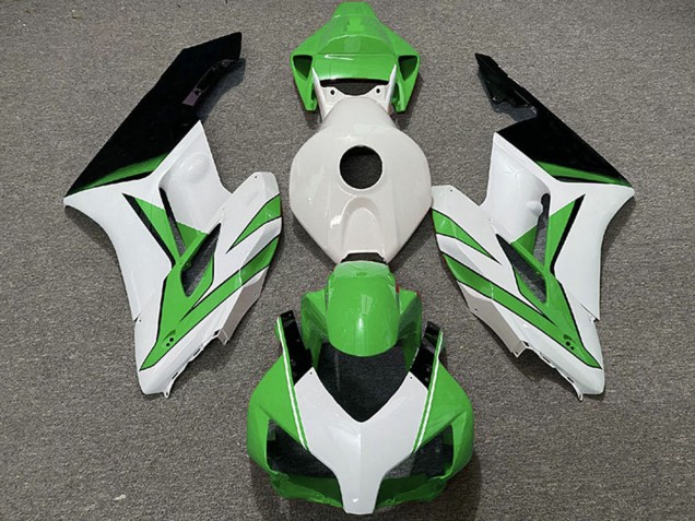 Erschwingliche Honda CBR1000RR Motorrad Verkleidung 2004-2005 - Weiss Grun Glanzendes Schwarz