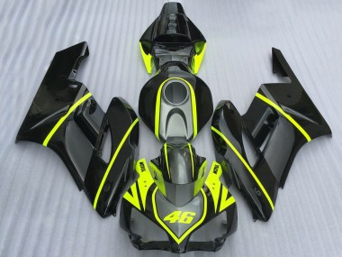 Erschwingliche Honda CBR1000RR Motorrad Verkleidung 2004-2005 - Grau Schwarz Hohe Sichtbarkeit Gelb Motul 46