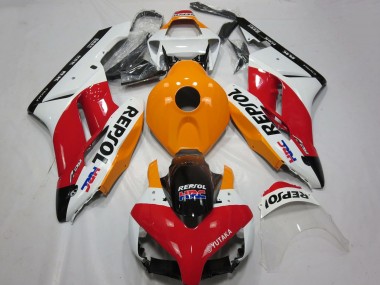 Erschwingliche Honda CBR1000RR Motorrad Verkleidung 2004-2005 - Weiss Orange Rot Glanzendes Schwarz Repsol HRC